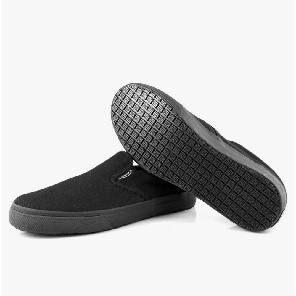 Laforst Womens Sunbrella Nonslip Server Waitress Nurse Black Flat Size 10